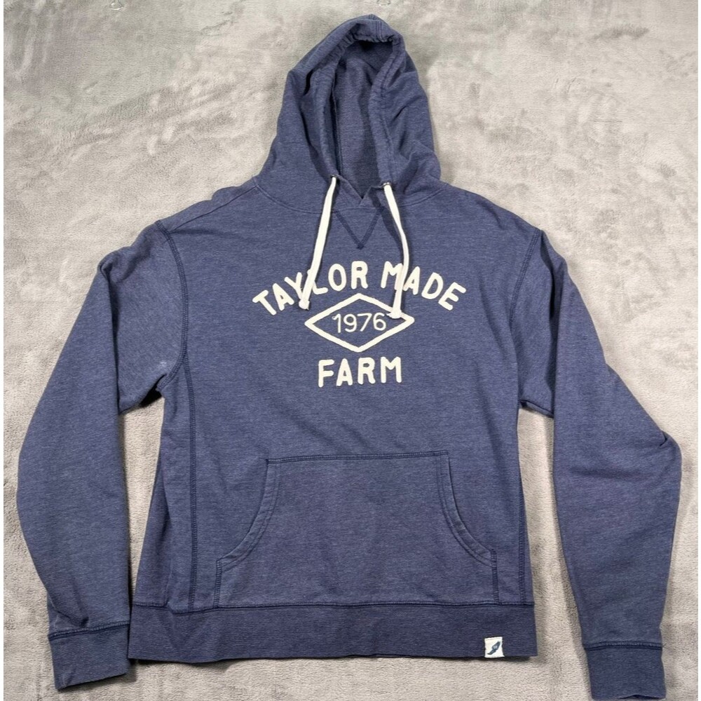 Taylor Made Farm Hoodie Sweatshirt Unisex Size Medium Blue Horse Racing 1976
